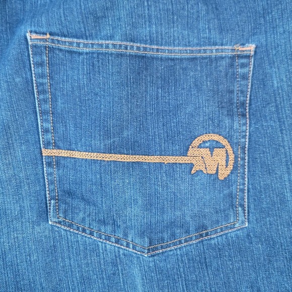 Vtg Mecca USA Baggy Denim Shorts - Picture 2 of 6